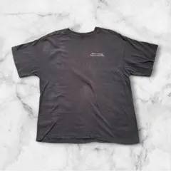 ジーナシス バックプリント Tシャツ チャコールグレー Fオーバーサイズ