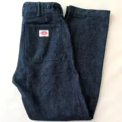 DANTON デニム ストレートベイカーパンツ インディゴ 日本製 34のサムネイル