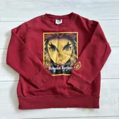 GU 鬼滅の刃 コラボ　スウェット 煉獄杏寿郎 120cm レッド