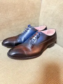 ともえ 鞆ゑ 革靴 ネイビー ストレート 26cm 鞆ゑ(ともえ) ストレート