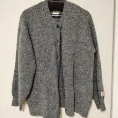 【美品】JAVA　新ミックス/グレー　ビックシルエットカーディガン
