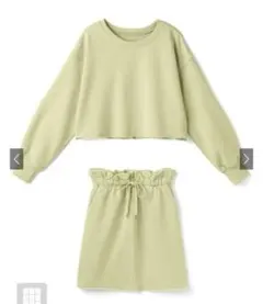 グレイル★カットオフトップスXリボン付きミニスカートセットアップ[pm117]