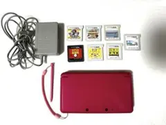 ニンテンドー3DS ピンク　動作確認済み　カセット7個セット