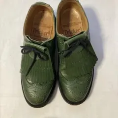 希少Tricker's タッセル付きレザーシューズ　Green