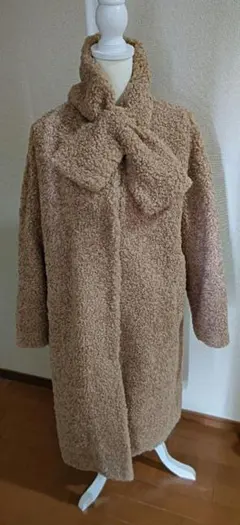 プードルボアコート リボン型マフラー付き 3月末までの出品予定