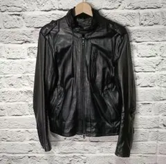 美品　BEAMS HEART　レザージャケット　ラムレザー　ブラック　Mのサムネイル
