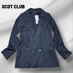 【新品・タグ付き】 SCOT CLUB テーラードジャケット 薄手ブラックのサムネイル