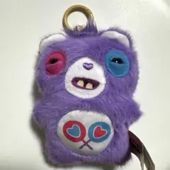 fuggler ケアベア　パープル　ぬいぐるみ　キーリング　日本未発売