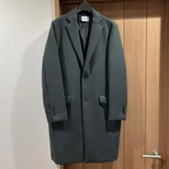 シングルチェスターコートカーキ　メンズ　美品クリーニング済み
