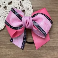 チアリボン　ロゴリボン　ヘアゴム