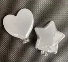 ハート型・星型LEDペンライト ハート・星の部分のみ　2個セット