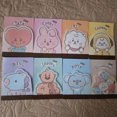セール開催中　BT21LINEFRIENDS メモ用紙 ８セット新品未使用品