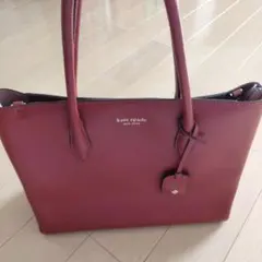 kate spade オレンジ レザー ショルダーバッグ
