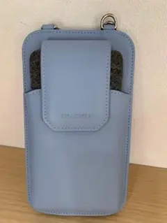 nuoku スマホショルダーバッグ レディース 財布付き　コンパクト　水色　便利