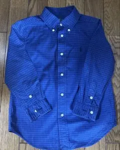 Ralph Lauren 長袖シャツ 115/16 青チェック