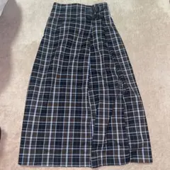 ROPE' PICNIC チェックキルトスカート ネイビー【サイズ:38】