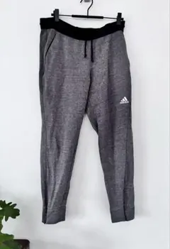【アディダス】スウェット ジョガーパンツ 裾ジップ グレー OT