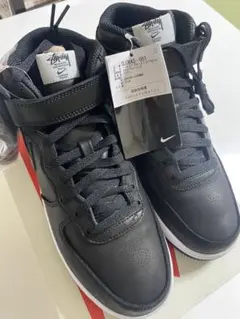 【新品】26.5、Stussy × Nike Air Force1 Mid