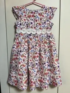 any FAM 花柄フリル袖ワンピース 120サイズ