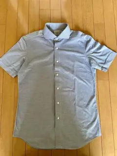 【新品】鎌倉 半袖シャツ Lサイズ ライトブルー 無地