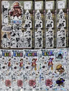 2種8枚　ONE PIECE フレークシール　週刊少年ジャンプ付録
