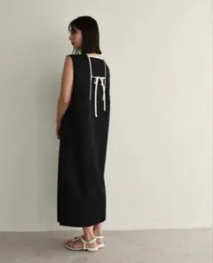 美品　日本製　cen.パイピングバックリボンワンピース 美品 Cen. セン パイピングバックリボンワンピース - メルカリ