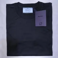 新品 PRADA コットンクルーネックTシャツ ブラック XXS レディース