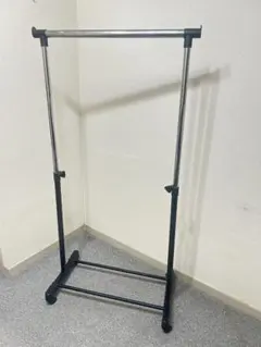 スチール製ハンガーラック｜高さ調整可／キャスター付き／衣類収納