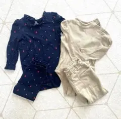 ベビーギャップ　セットアップ　2セット　ロンパース　80 90