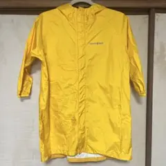 montbell イエローフード付きレインコート 130