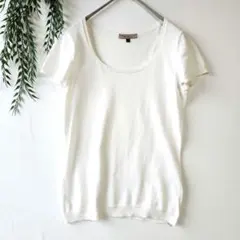 最終 プロポーションボディドレッシング『M』半袖 薄手 ニット クルーネック