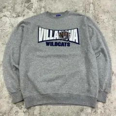 チャンピオン　カレッジ　ビラノバ大学　トップス　スウェット　古着　杢グレー　M