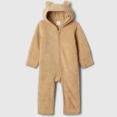 美品 Baby GAP ボア ボディーオール 70cm ベビー クマ ベア耳