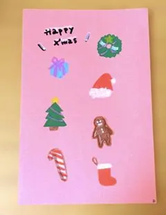 クリスマス サンタ グッズ　イラスト 手描き