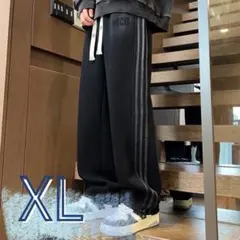 メンズ サイドライン ジャージ XL ワイド 男女兼用 ゆるダボ ドローコード