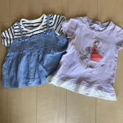 キッズ服 100cm トップス 2枚セット
