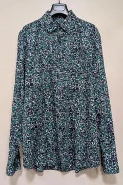 【美品】プラダ　総柄デザイン　コミック柄 ボタン半袖シャツ　文字ロゴ PRADA - 【美品】プラダ 総柄デザイン コミック柄 ボタン半袖シャツ