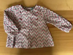 ドット柄長袖ブラウス 12m