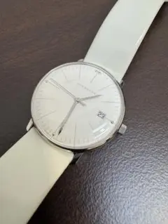 JUNGHANS ユンハンス　ホワイト 腕時計(クォーツ) 047 4355