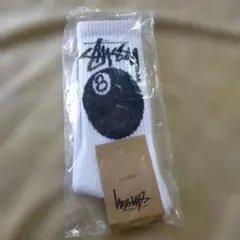Stussy 8 Ball ソックス ホワイト　8ボール　新品のサムネイル