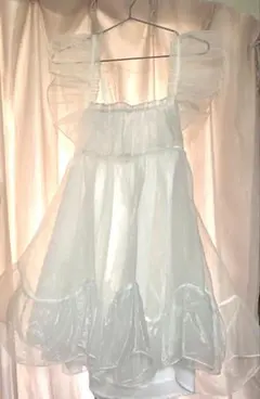 チュールワンピ パニエ