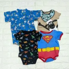 4点セット　ロンパース　80cm　ベビー　半袖ロンパース　まとめ売り