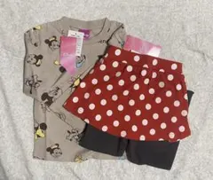 ★新品未使用★Disney ロンT ミニーちゃんレギンス 90センチ　ハロウィン