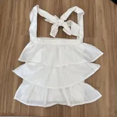 【apres jour】3段フリルホワイト トートバッグのサムネイル