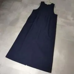 LOUNIE（ルーニィ） アメリカンノースリーブジャンパースカート 40 紺