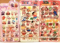 マリオ しんちゃん アンパンマンミニチャームキーホルダー3枚セットのサムネイル