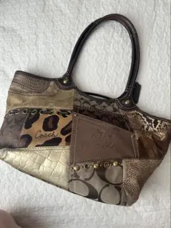 Vintage COACH Y2K Patchwork Animal Tote - メルカリ