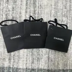 CHANEL ショップ袋 3個セット ブラック