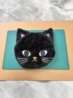 黒猫デザインポーチ