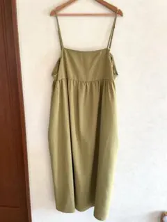 LEPSIMイエロー スリーブレス マキシワンピース